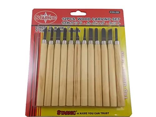 12 pc Wood Carving Knives set Thai Carving Chisel Carving Kit Wood Tools Blade 1