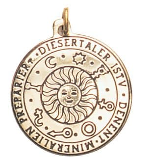 Magical Charms Sun Talisman for Wealth, Health, & Happiness Pendant Amulet