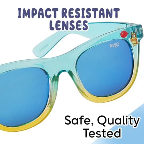 Bluey Toddler Sunglasses - Arkaid Bluey Cateye with Comfortable UV-Protective Bluey Sunglasses Toddler Size w/t Soft Case