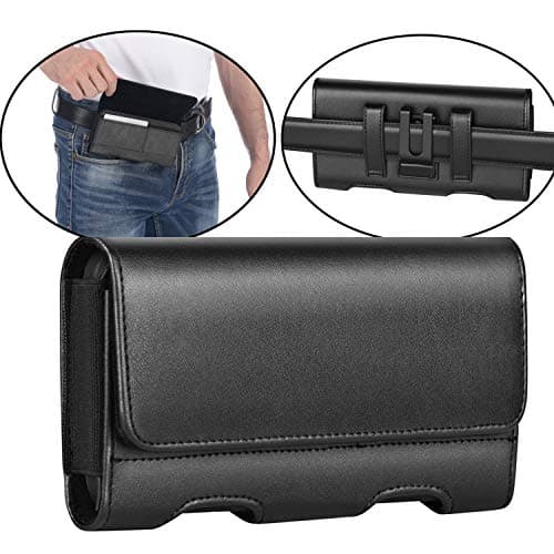 Samsung Galaxy S20 Plus Holster Case, Mopaclle Premium Leather Belt Clip Case Holster Cell Phone Pouch Belt Holder for Galaxy S8 Plus, S9 Plus,Galaxy S10 Plus, Galaxy A50