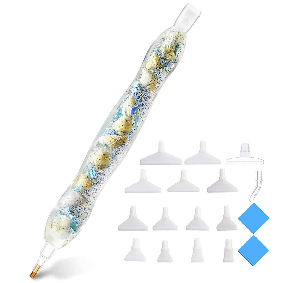Praise V Do Diamond Painting Art Bead Gem Dotting Drill Pen Stylus Kit Accessories for Adult, Rhinestone Picker Tool for Diamond Art Painting Bead Dot, Nail Artn, Bead Dot Sea world