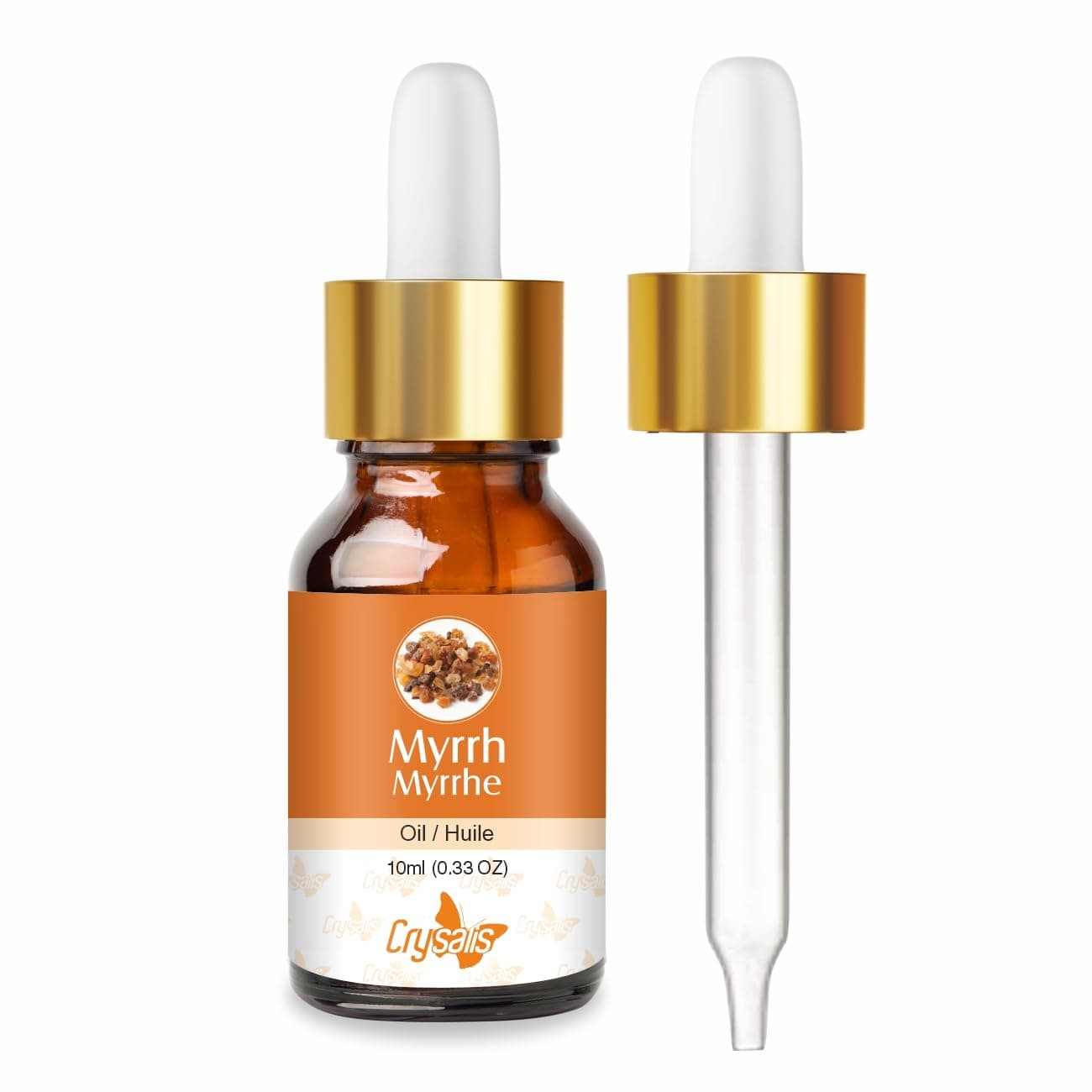 Crysalis Myrrh (Commiphora Myrrha) Oil | 100% Pure & Natural Undiluted Essential Oil - 10 ml with Dropper