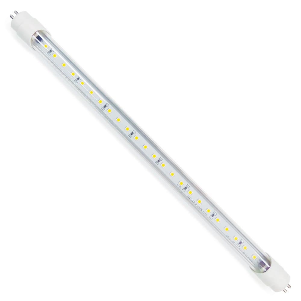 Eco-LED Plug-&-Play dimmable 12" tube in Cold White, T5 for 12V DC installation. (LT5-CW)