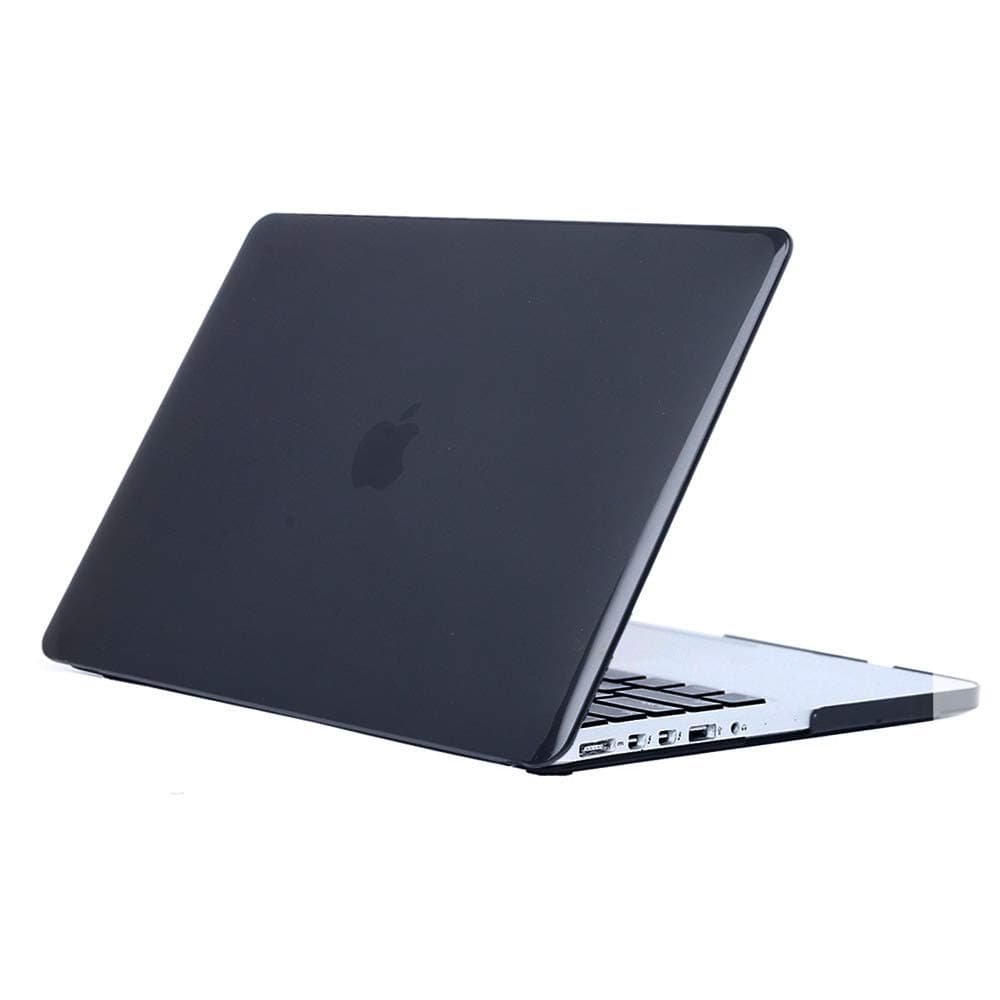 FINDING CASE MacBook pro 15 Inch Retina without CD A 1398(Version mid 2015/2014/2013/mid 2012) - Glossy Crystal Clear Hard Shell Cover for Macbook Pro 15”Retina - No CD Drive crystal Black