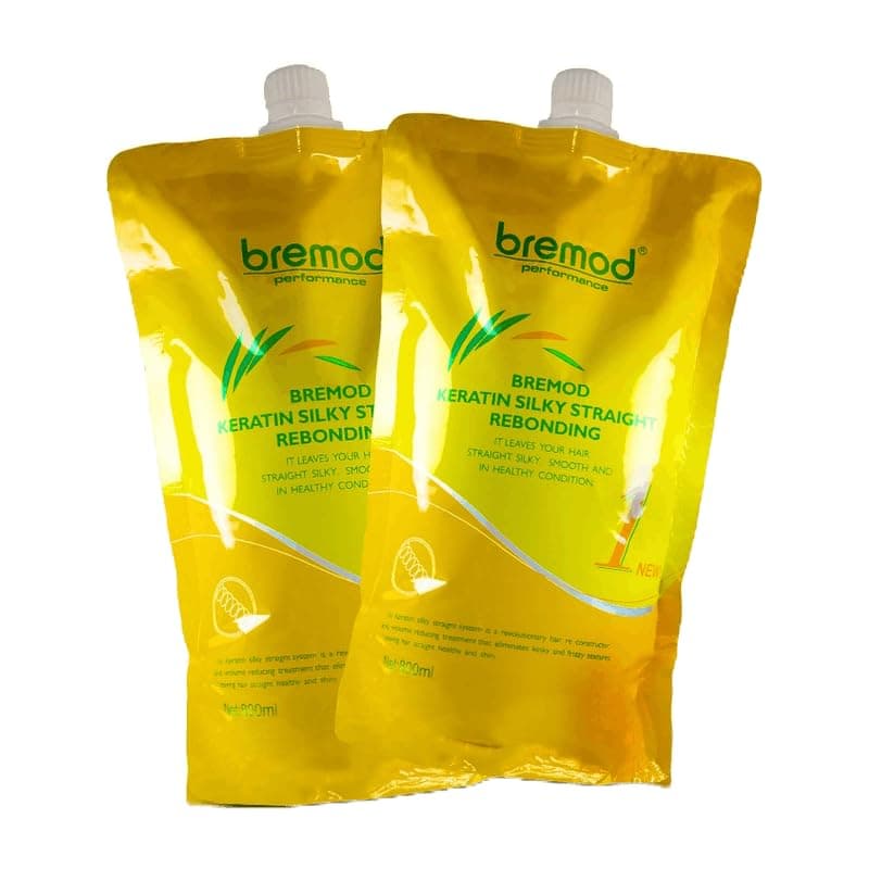 Bremod Rebonding Hair Silky Straightening with Keratin 800ml BR-T012 Bremod Rebonding Set Rebond
