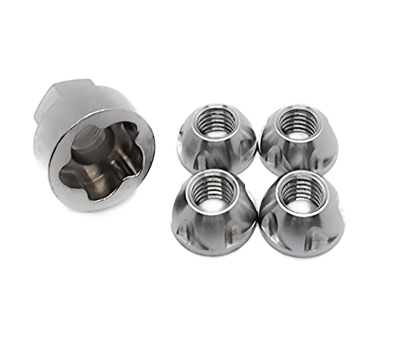 M8 (8mm) TORX Anti-Theft Security Nut Set - 304 Stainless Steel | Tamper Proof Reusable Shear Nuts | For Roof Tent, Winch, Light Bar, E-Bike | For 8mm Thead/Bolts