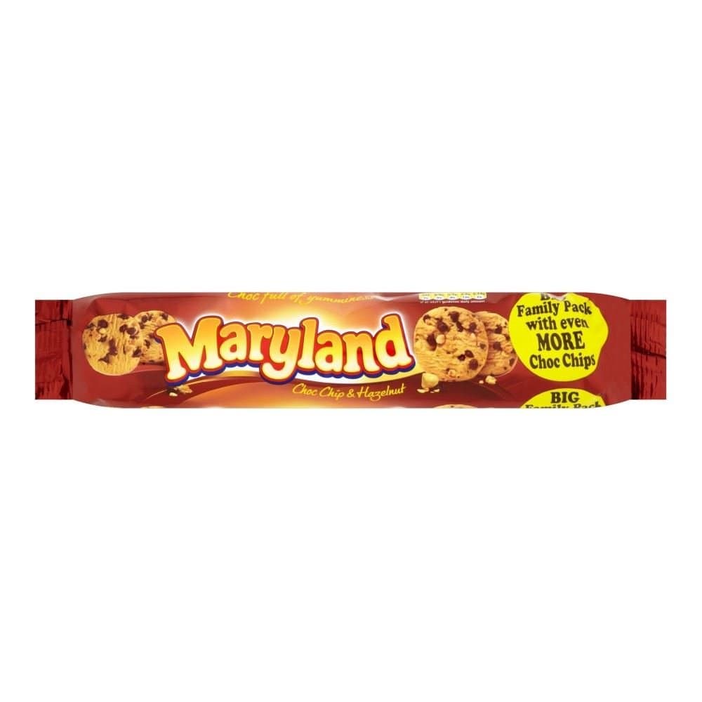 Maryland Choc Chip & Hazelnut Cookies (250g) - Pack of 2
