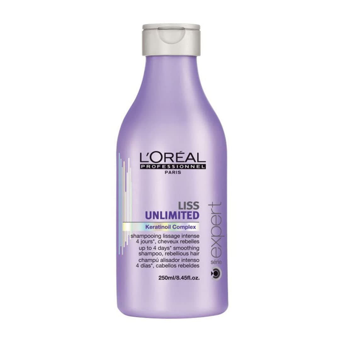 L'Oreal Liss Unlimited Keratin Oil Complex Shampoo for Unisex, 8.4 Ounce