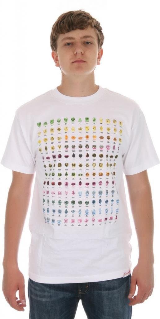 Diamond Supply Co Men's Gems Tee T-Shirt B14DPAO7WHT_XL
