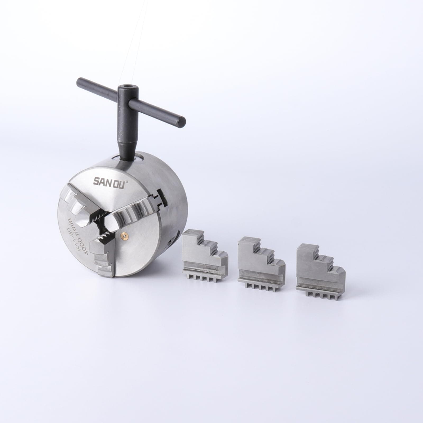 SANOU Self-centering Manual 3 jaw Lathe Chuck K11-80 3'' Inch