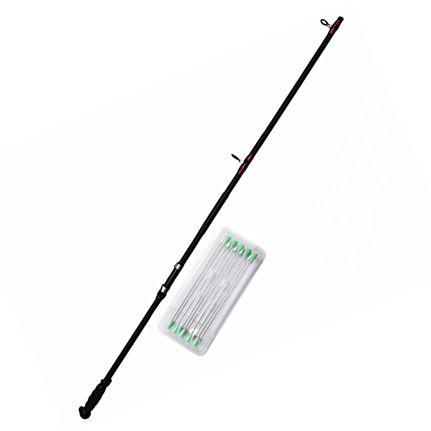 Slock Master Big Bore Fish Hawk Blowgun, .625 Caliber, 5 Foot Long Blow Gun, Line Guides for Fishing Line, 10 Big Bore 12" Fishing Darts, Reel Sold Separately, Try The Challenge of Blow Dart Fishing!