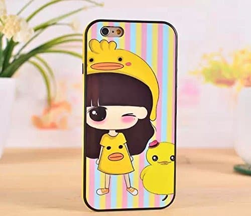 Big Mango Young and Fashion Series Apple iPhone 6 plus 5.5 inches Case Fresh and Cute Back Cover (Bush with Duck)