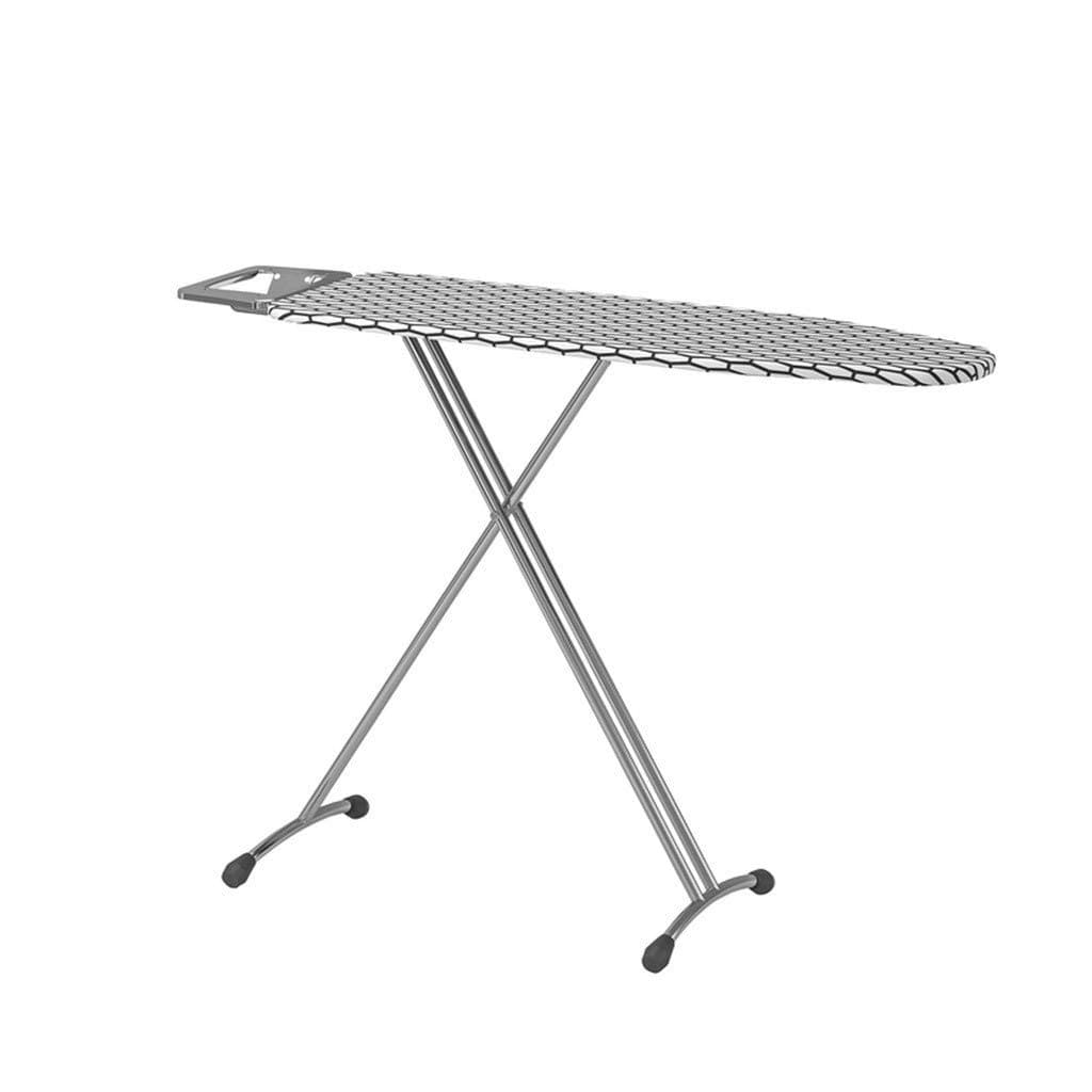 C-J-Xin Clothing Store Ironing Board, One-click Folding Storage Ironing Board Metal Sewing Print Table Top, Polygonal Pattern 120 * 37 * 95CM Laundry supplies (Color : A, Size : 120 * 37 * 95CM)
