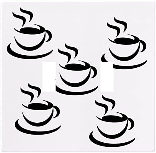 Java Black Coffee Wallplate Decorative Light Switch Plate Cover (2 Gang - Dou.