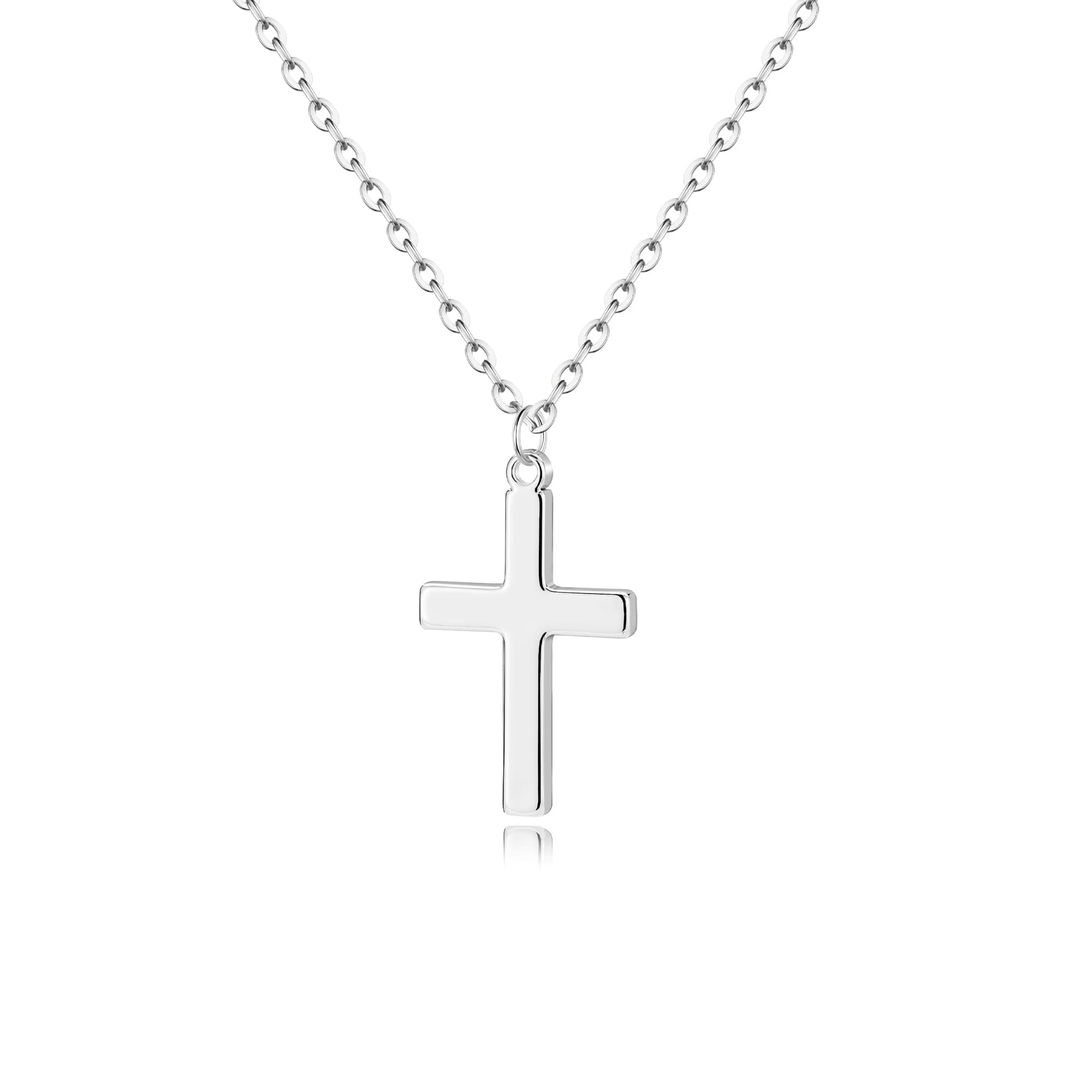 Tewiky Christian Gift Stocking Stuffers Cross Necklace for women-Dainty 14k Gold Plated/Silver Plated Pendant Necklaces Simple Cute Tiny Necklace Jewelry for Women