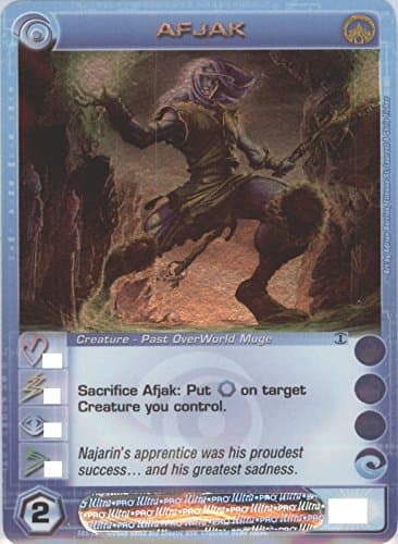 Chaotic AFJAK Super Rare FOIL Creature-Past OverWorld Muge Card # S05/026 (Random Stats)
