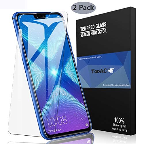 TopACE for Huawei Honor 8X Screen Protector, Huawei Honor 8X Tempered Glass 9H Hardness [Case Friendly][Anti-Scratch][Bubble Free] Compatible for Huawei Honor 8X (Clear)