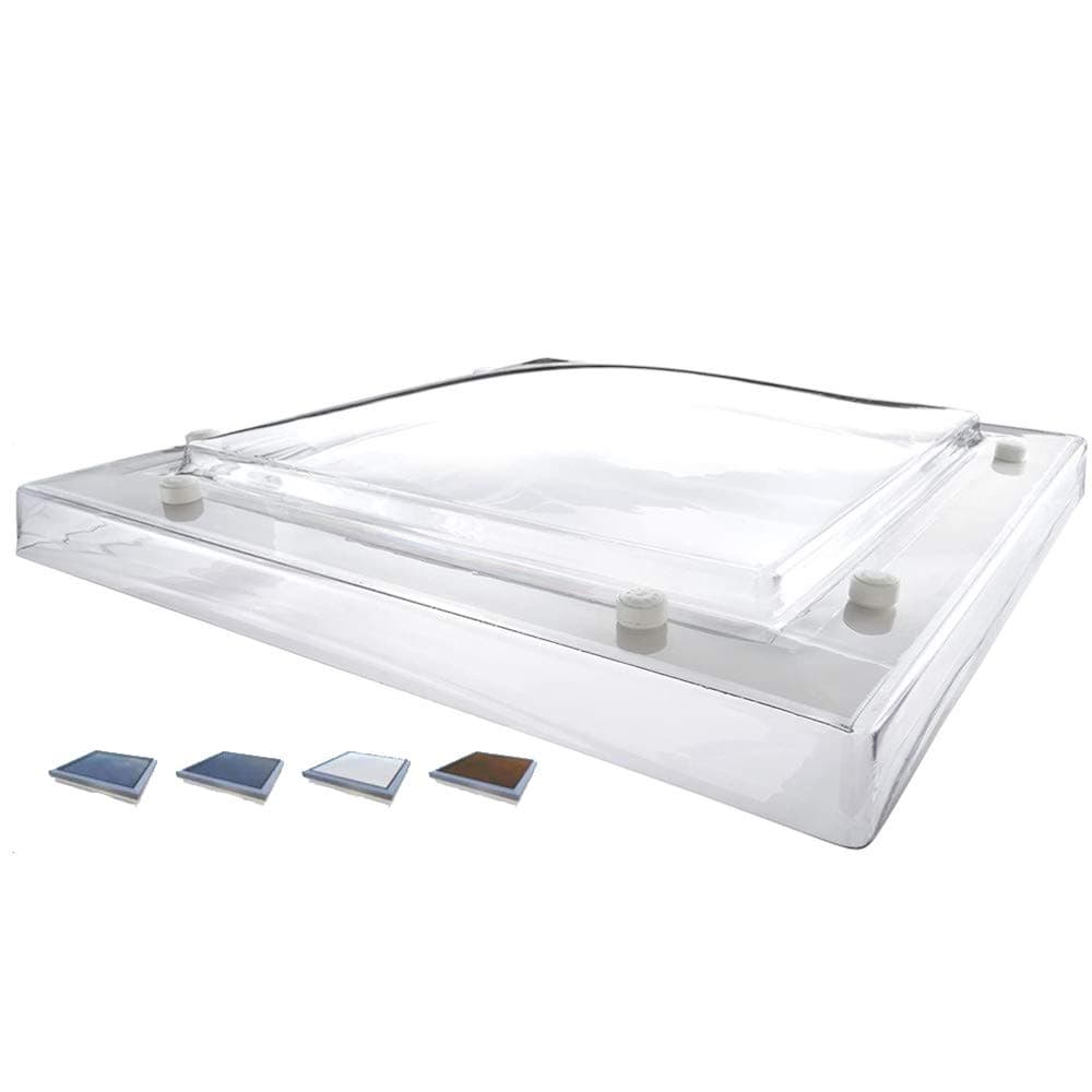 Mardome Clear Roof Light Double Glazed Rooflights Flat Roof Dome Direct Fix Skylights 600 X 600