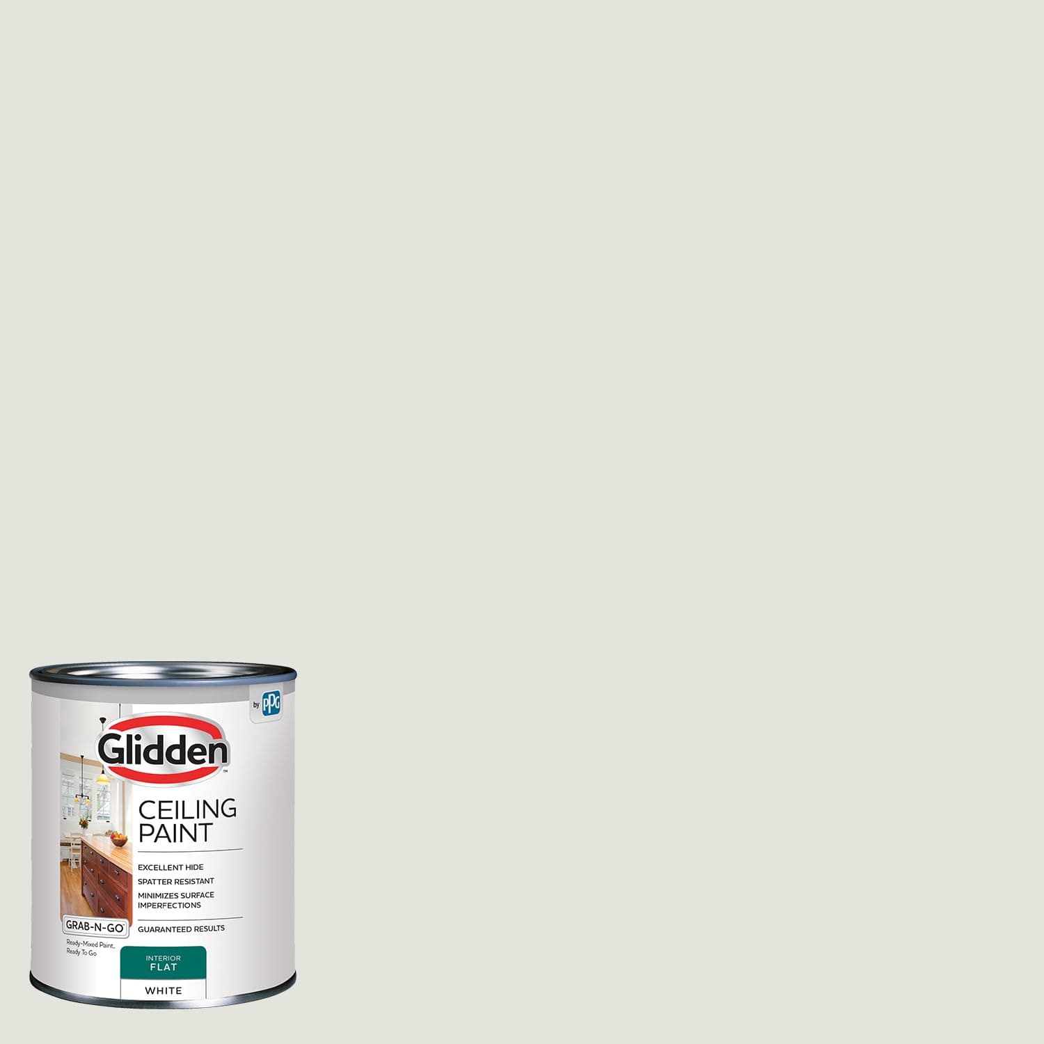 Glidden 1 qt. White Flat Ceiling Interior Paint