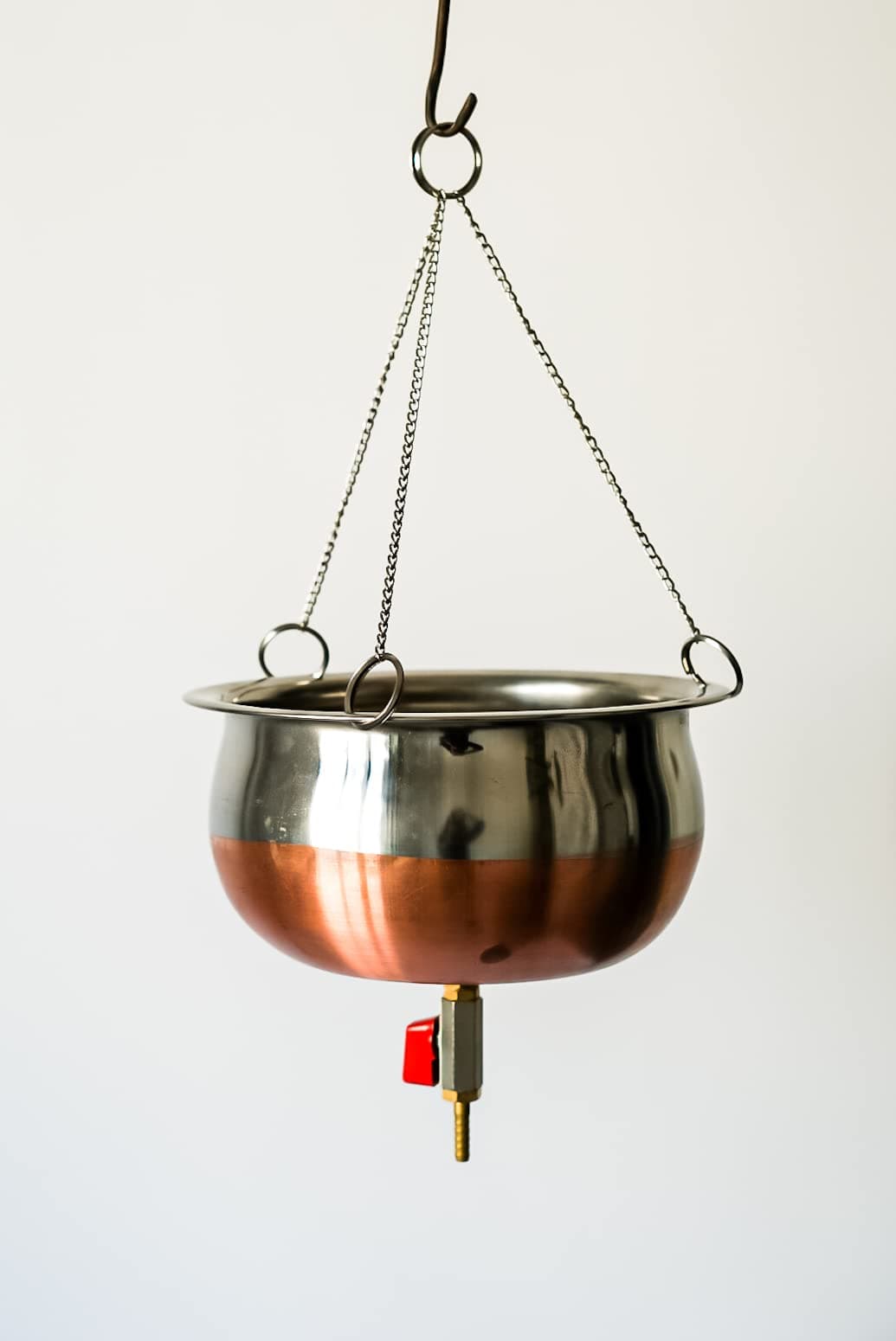 GOTBULL SHIRODHARA POT STAINLESS STEEL (2 LTR) WITH CHAIN, VALVE AND NOZZLE