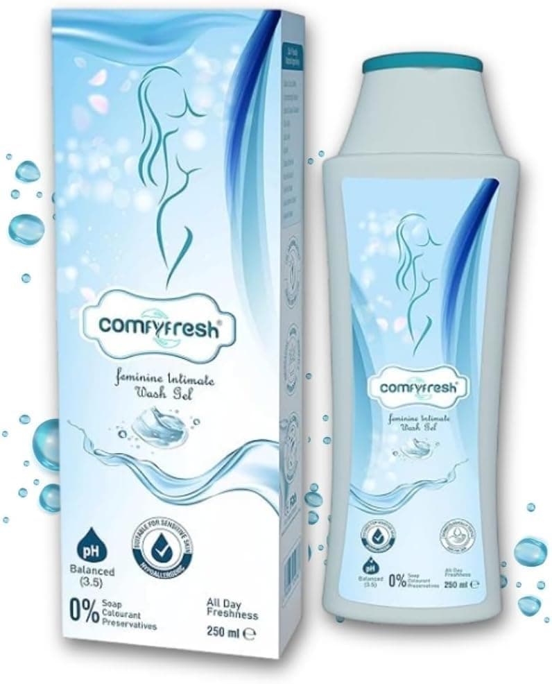 ComfyFresh Feminine Intimate Washing Gel - pH Balanced Soap-Free Feminine Wash - Probiotic Hypoallergenic Formula with Paraben-Free Natural Ingredients Tea Tree Gel Sea Buckthorn and Aloe Vera