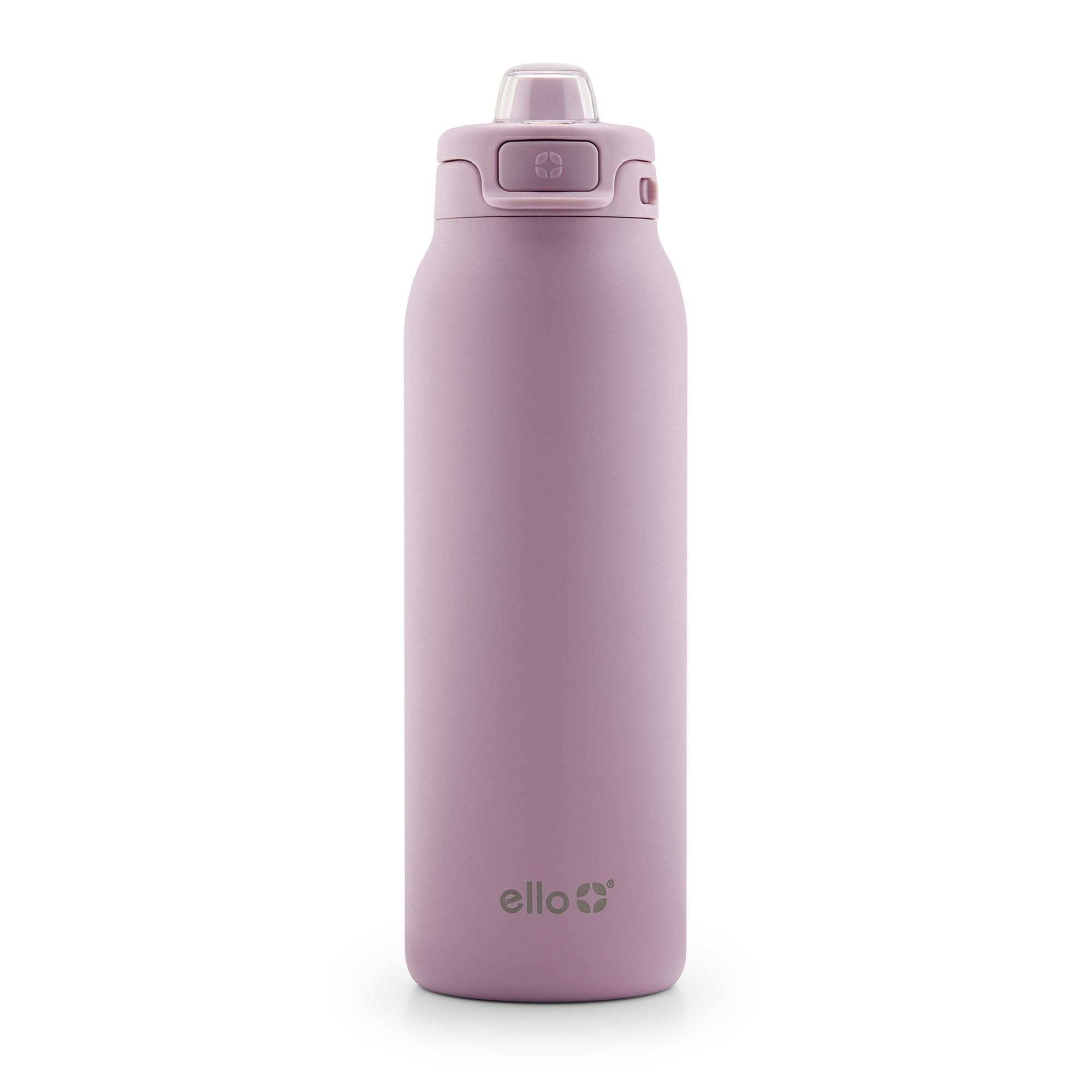 Ello Pop & Fill Stainless Steel Water Bottle with Quick Fill Technology, Double Walled Vacuum Insulated Metal, Leak Proof Locking Lid, Sip & Chug, BPA Free, Holiday Gift for Him Her, 22oz, 32oz, 40oz
