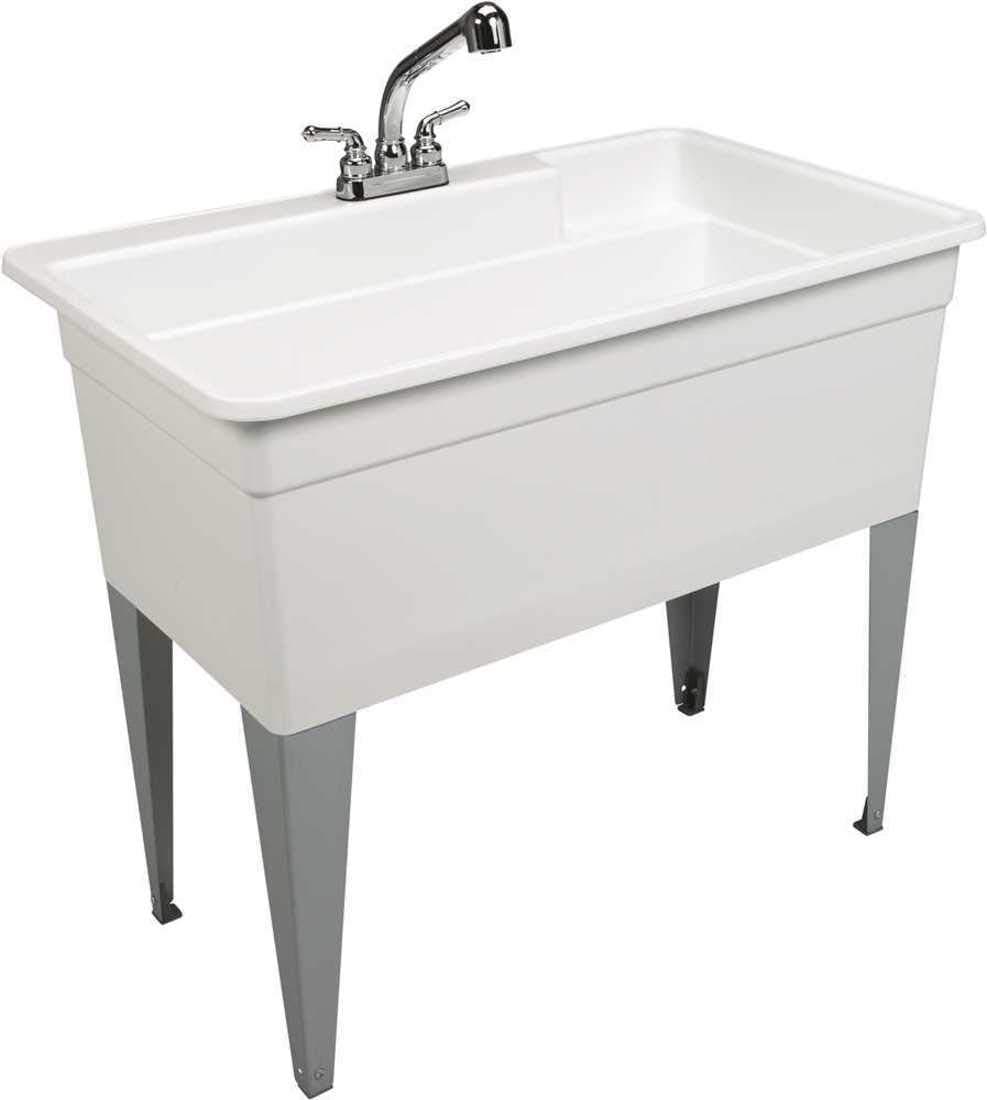 28CF Big Tub Utilatub Combo Utility Tub, 24" x 40", White