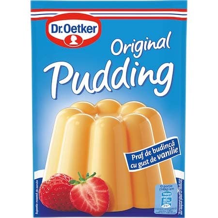 Dr. Oetker Original Instant Pudding Mix - Selection of Flavours - 3 Sachets of 40g Each (Vanilla Flavour)