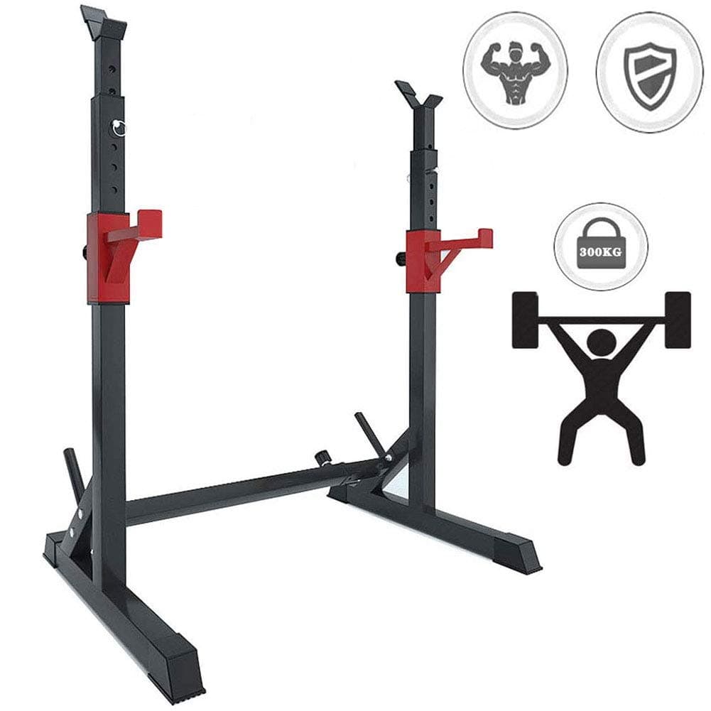 Squat Rack And Bench Press Pull Up Barbell Weight Rack for Dumbbells Max Load 300Kg Olympic Barbell Free-Press Bench Adjustable Multi-Function Dipping Station