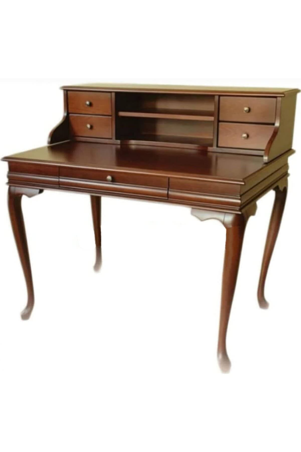 BENGİ TİCARET Classic Furniture, Beech Wooden Lion Foot, Library Work Desk,