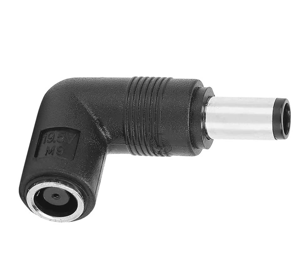 helpers lab7.4mm 90 Degree Elbow Power Adapter Converter Connector for HP Compaq Envy Pavilion ProBook Elitebook DELL Studio Precision Inspiron Latitude XPS Vostro