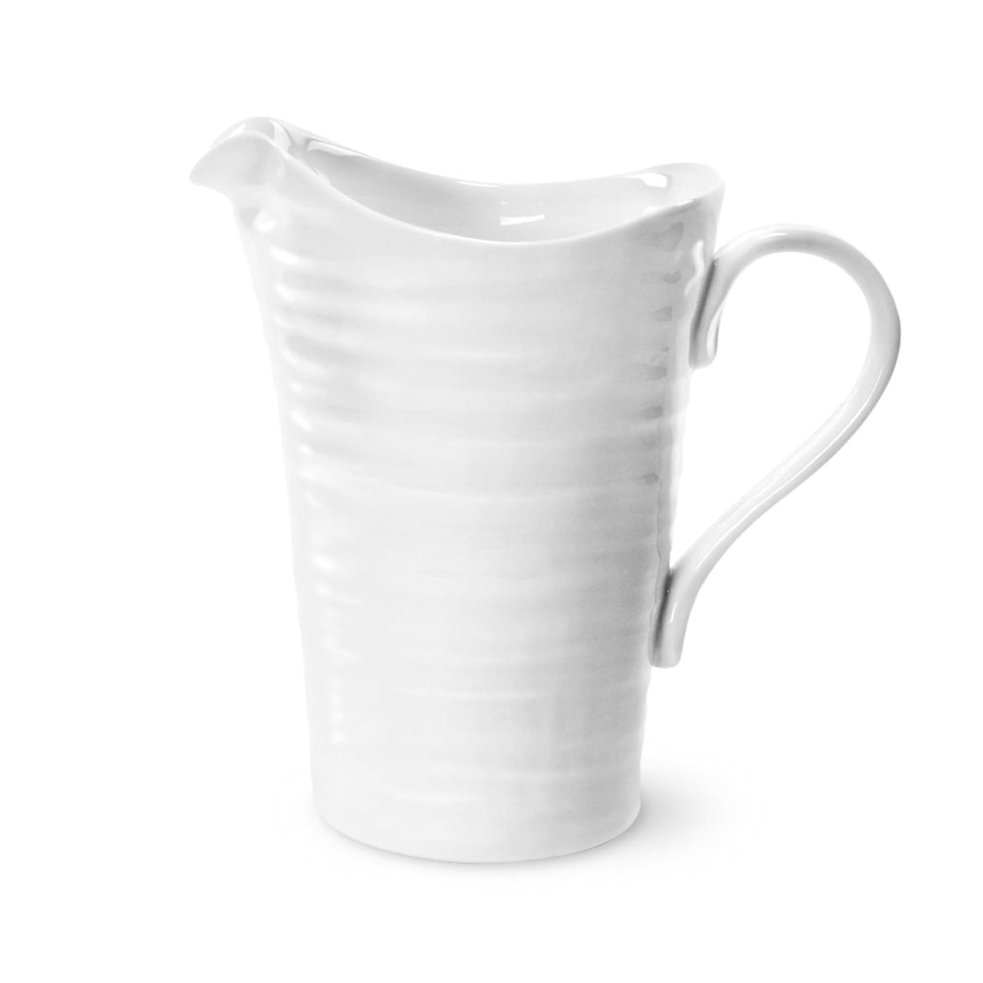 Portmeirion Sophie Conran Pitcher, Porcelain, White, 13 x 22.5 x 21 cm