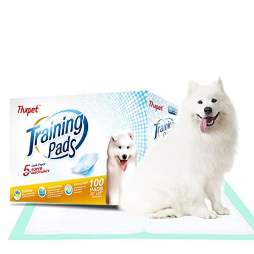 Thxpet Training Pad,Dog Pad Super Absorbent Leak Proof,Pet pad for potty training, 22Inch23 Inch 100 Count L Size