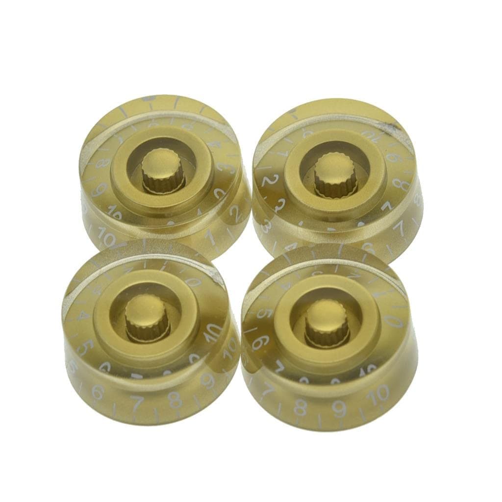 KAISH 4pcs Gold Guitar Speed Dial Knobs Control Knob fits LP Guitar