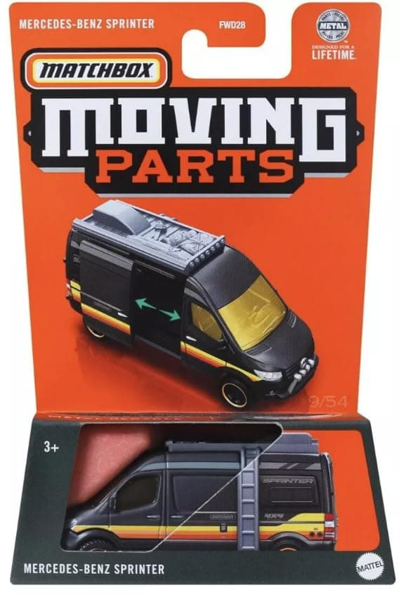 Moving Parts Mercedes-Benz Sprinter Van 1:64 Die-Cast Toy Car