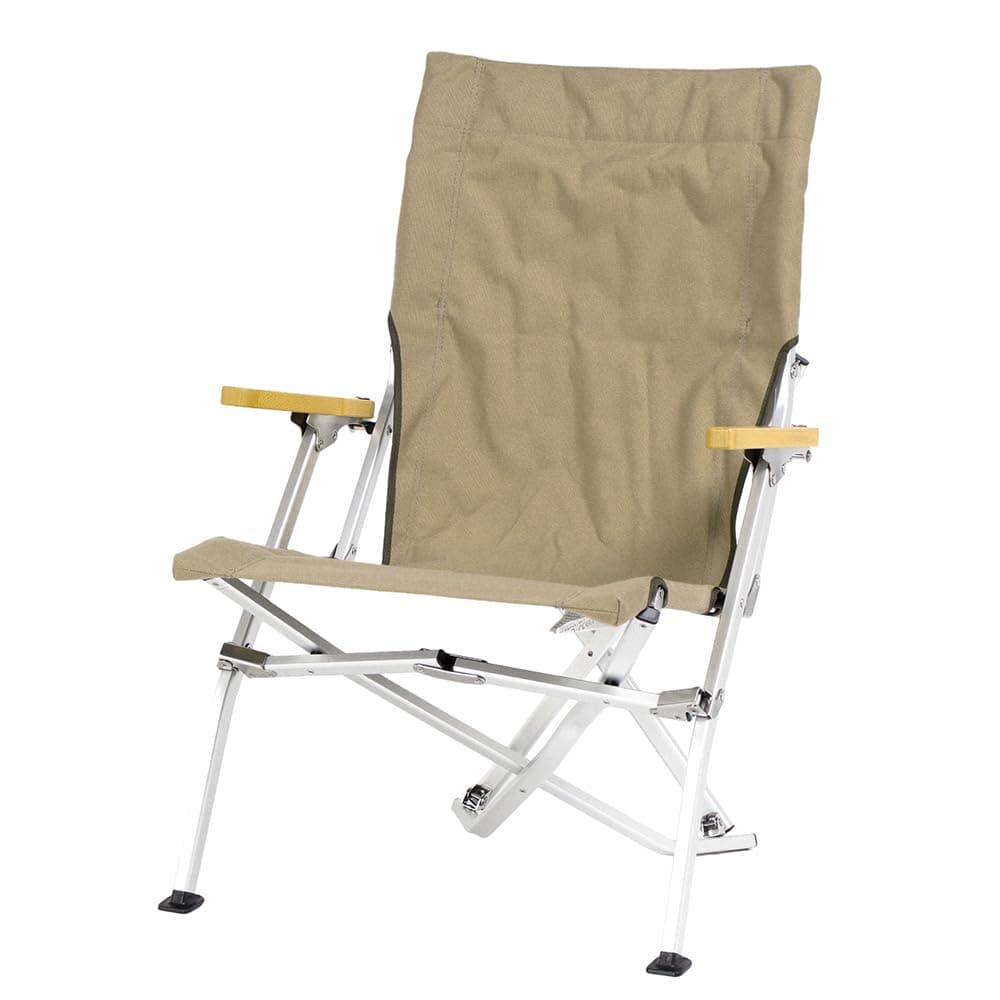 Low Beach Chair, Collapsible, Outdoor, Camping, Patio, Khaki