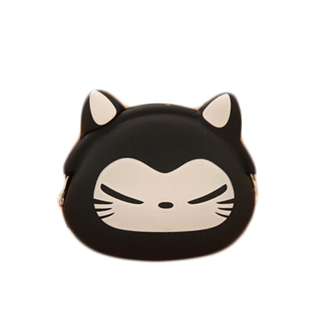 Ilucky Hot Multi-color Cute Wallet Kawaii Womens'/girls' Gifts Cartoon Animal Silicone Jelly Coin Purse Bag Cover Case (tanuki)