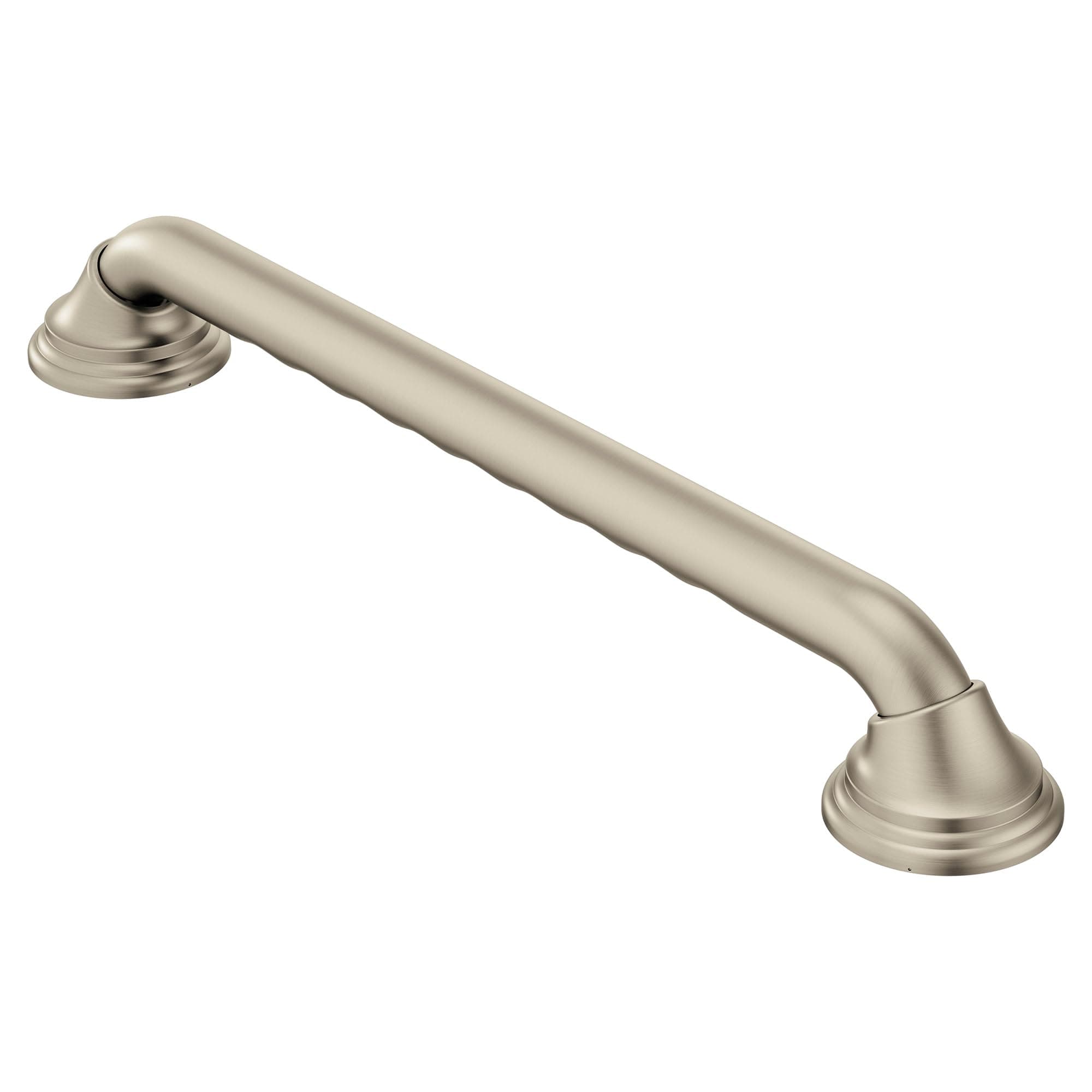 Home Care Bathroom Safety 16 Inch Designer Stainless Steel Handicap Grab Bar for Bathtub and Shower, Concealed Screws, Brushed Nickel, LR8716D3BN