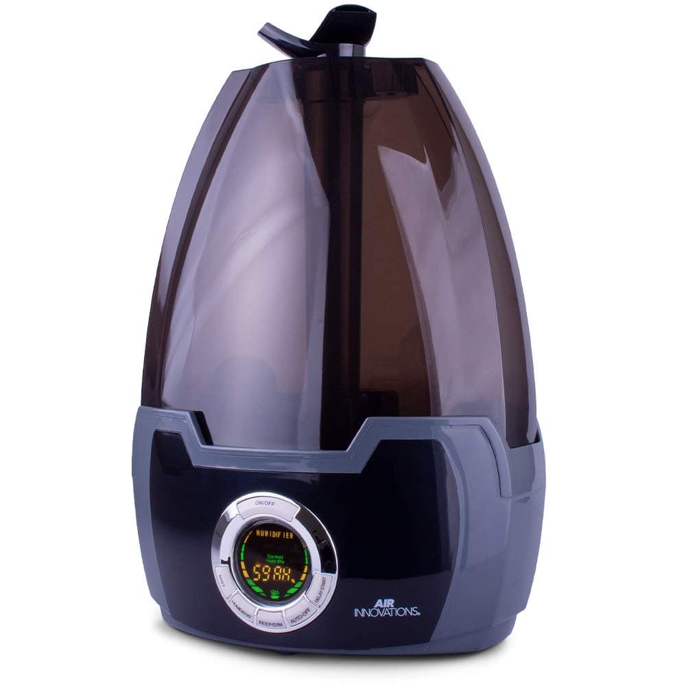 Air Innovations Black MH-602 1.6 Gallon Cool Mist Digital Humidifier for Large Rooms Up to 500 sq. ft
