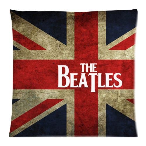 The Beatles London Flag Custom Zippered Cushion Covers Pillow Cases 18x18 Inch (Twin sides)
