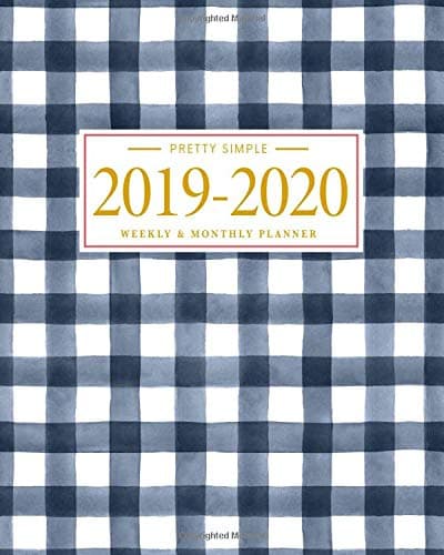 Pretty Simple Planners 2019 - 2020 Planner Weekly and Monthly: Calendar Schedule + Academic Organizer | Inspirational…