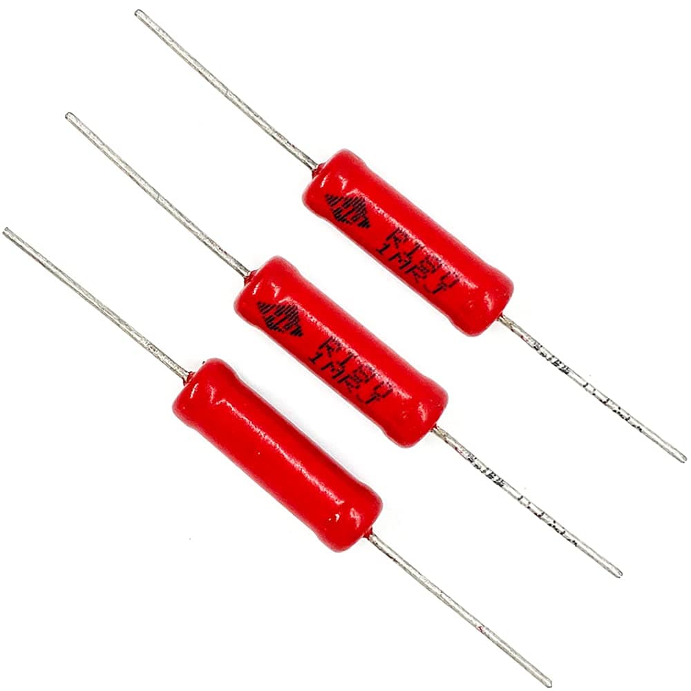 3PCS 2Watts Power Rating 1M Ohm High Voltage Glass Glaze Film Resistor 2W 10KV Use for Marx-Generator/Voltage Doubler Rectifier