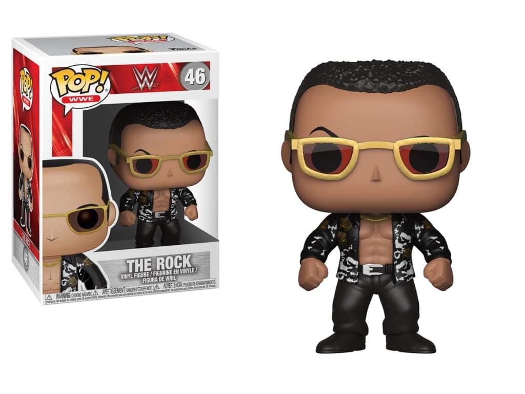 POP! WWE: - The Rock Old School (Styles May Vary) Collectible Toy
