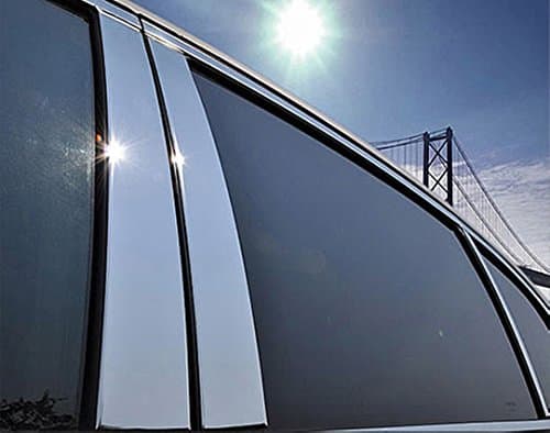 X-1R Exterior Stainless Steel Chrome Pillar Posts Trim Set for Lexus RX 350 450 RX350 RX450 Hybrid F-Sport 2016 2017 2018 2019