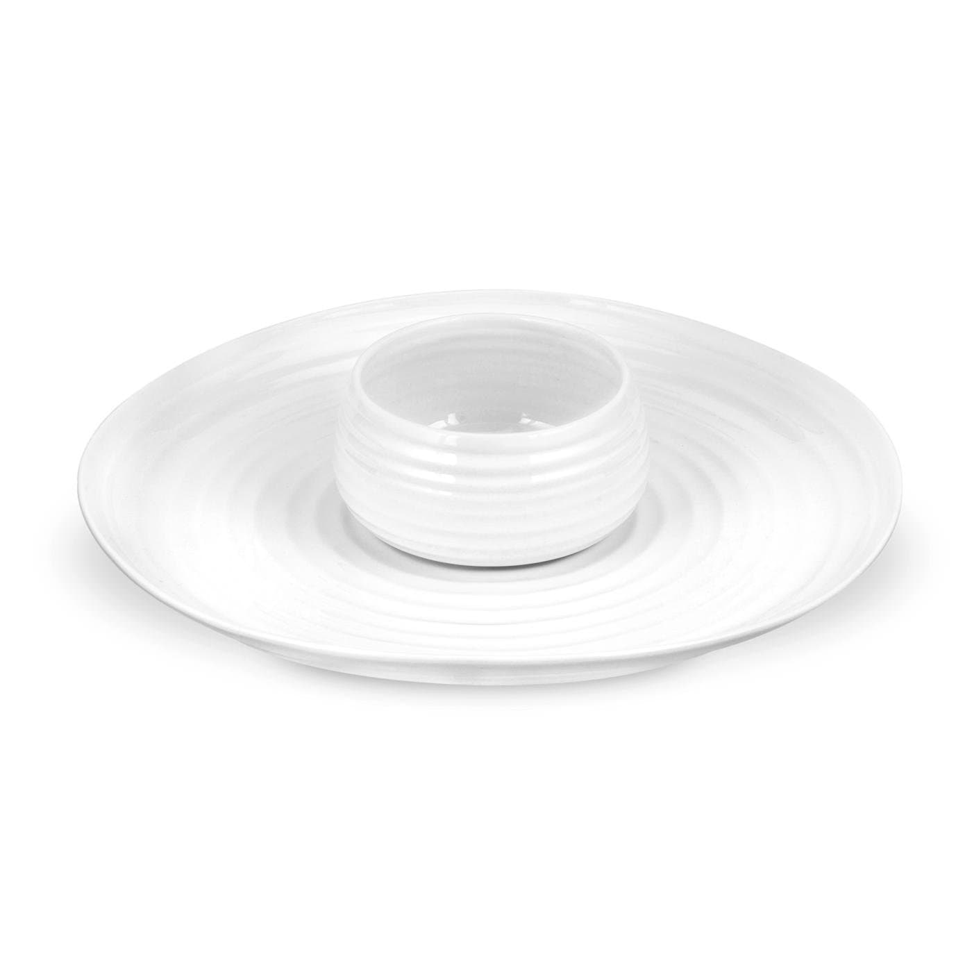 Sophie Conran for CPW76598-XG Dipping Dish & Platter, Porcelain, White