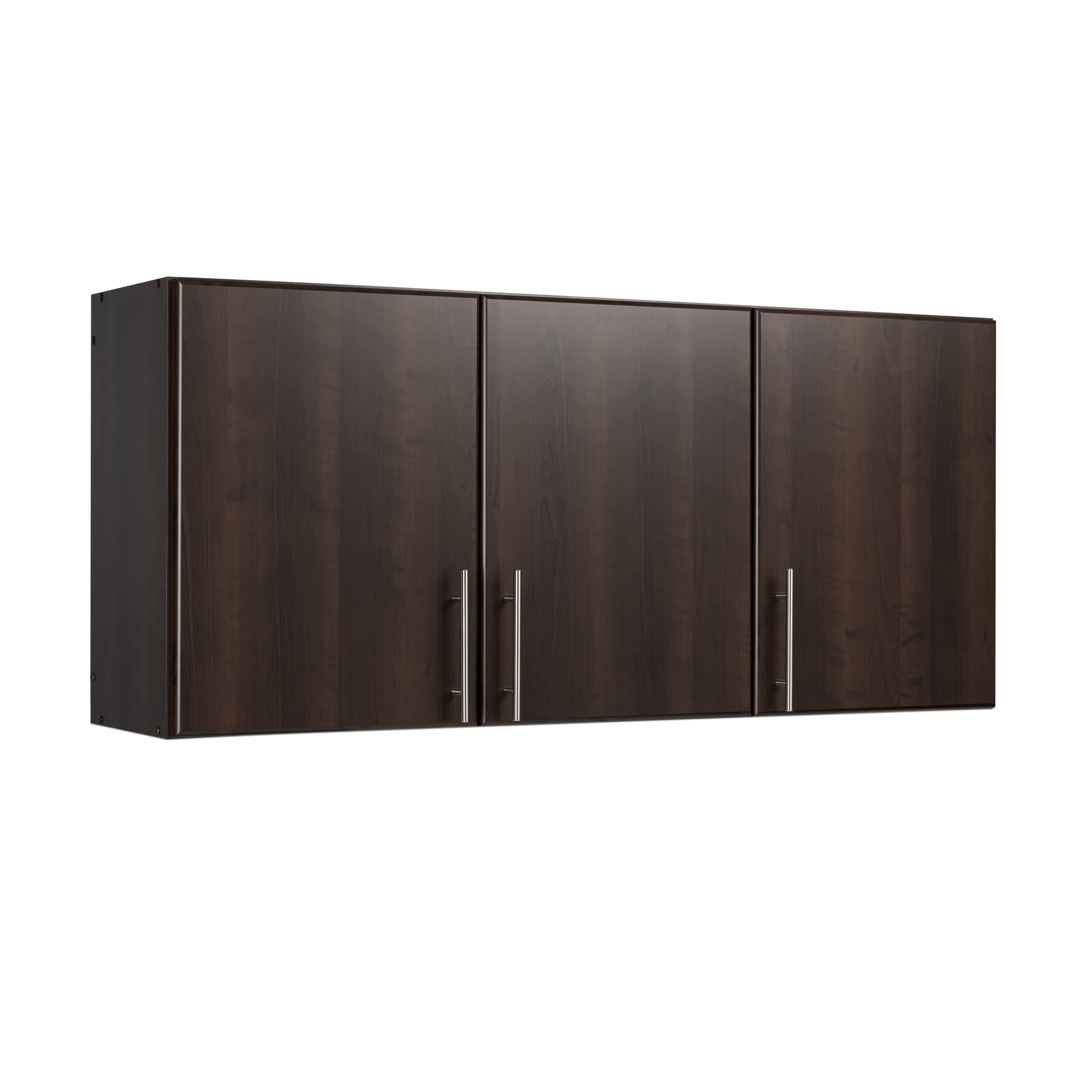PrepacElite 54" Wall Cabinet,Brown Storage Cabinet, Bathroom Cabinet, Pantry Cabinet with 2 Adjustable Shelves 12" D x 54" W x 24" H