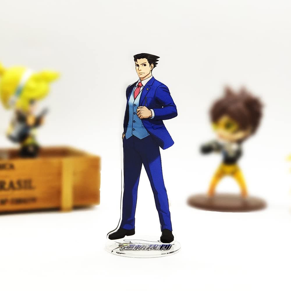 ТоуUAE - Gyakuten Saiban Phoenix Wright Naruhodo Ryuichi acrylic stand Fiɡurе model plate holder cake topper anime