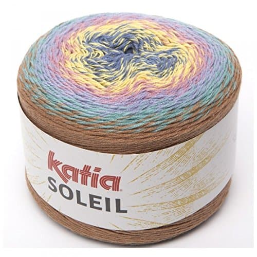 Katia Soleil, Long Spectrum Cotton-Blend DK-Weight Yarn (Orchid, Purple, Blue)