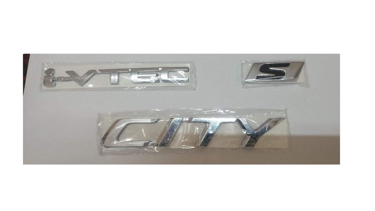 CAR Badge Emblem Monogram Logo Decals wrap Sticker Symbol 3D Compatible with City IVTEC I-VTEC KIT30