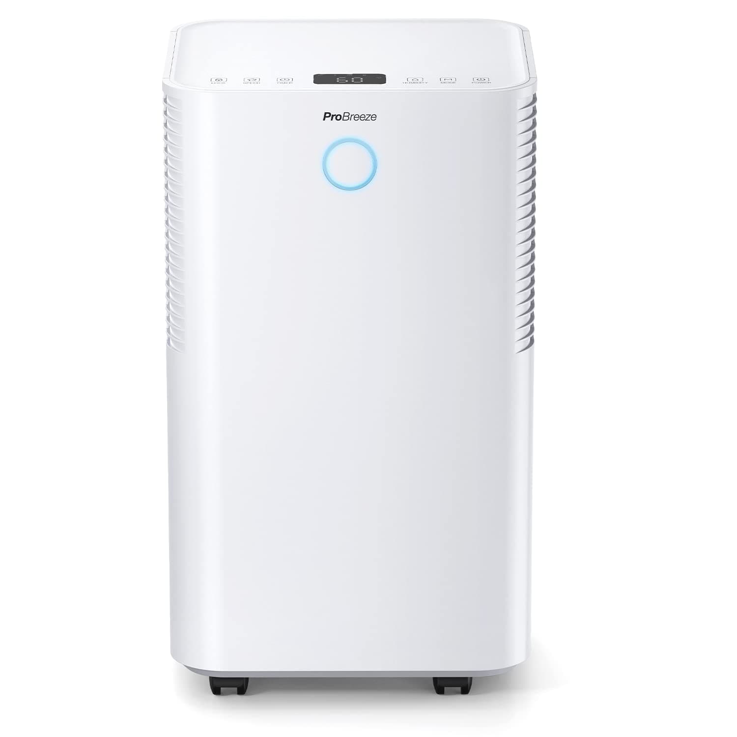 Pro Breeze 12L/Day Dehumidifier with Automatic Humidity Sensor & Display, 24 Hour Timer, Laundry Drying, Continuous Drainage and Sleep Mode for Damp, Mould and Condensation-Model (PB-18-AE)